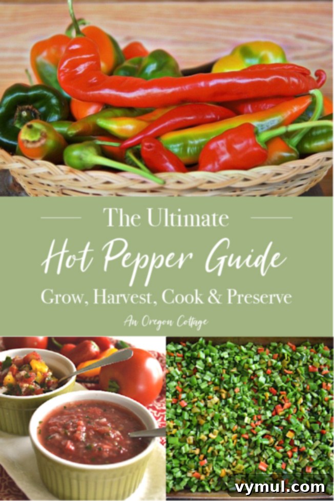 Ultimate Hot Pepper Guide pin image for social sharing.