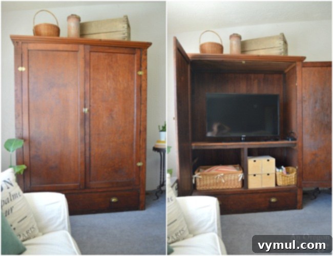 Beyond the Binge: The Cabinet That Broke Jami 4 Antique Wardrobe to TV Cabinet After