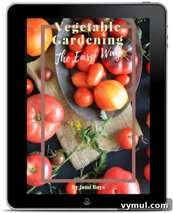 Good Things 8 Your Guide to Gardens Wellness Fall Fashion and Must Reads 3 Cover of 'Vegetable Gardening The Easy Way' eBook, a guide to simple gardening tips.