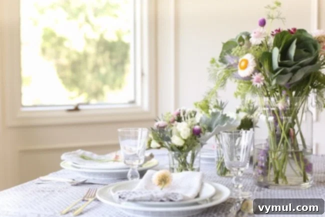 Fall Farmhouse Focal Points Cozy Cottage Centerpieces 14 Julie Blanner Fall Wildflowers and Ornamental Kale Table Setting
