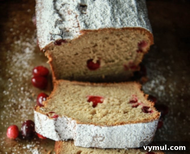 The Complete Collection of 17 Cranberry Bread Recipes Yeast Gluten-Free and Paleo 14 Cranberry Bread Recipes-Sliced Cranberry applesauce bread, a vegan and gluten-free delight.