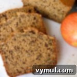 Wholesome Maple Spiced Applesauce Loaf Dairy Free 7 Applesauce Spice Bread slices