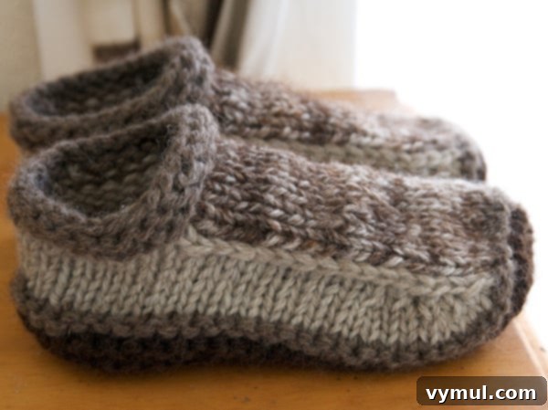 Quick and Free Knitted Gifts 13 Non-Felted Knitted Slippers-Ravelry