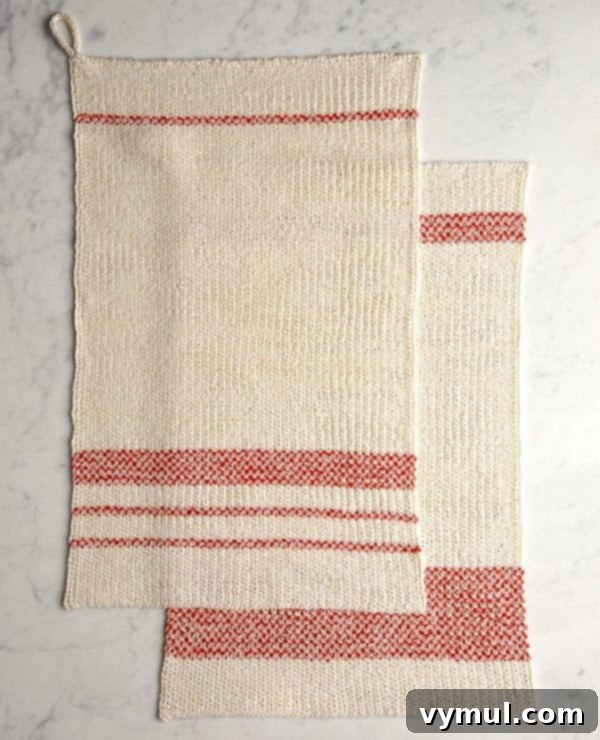 Quick and Free Knitted Gifts 28 Knitted linen-stitch-hand-towels at Purl Soho