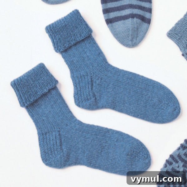 Quick and Free Knitted Gifts 36 classic ribbed knit socks for kids-Yarnspirations