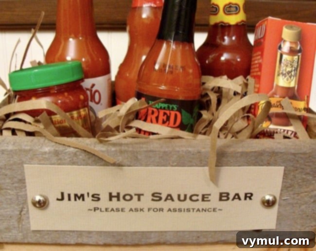 DIY wooden box handmade gift idea-hot sauce bar