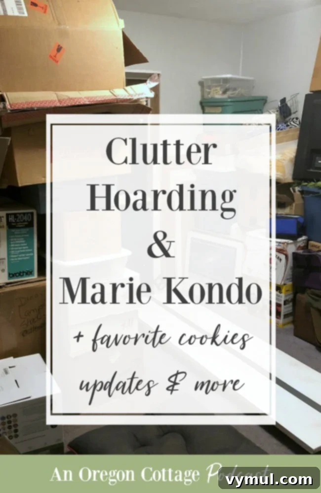 Ep. 47: From Hoarding Habits to KonMari Magic, Farmhouse Freshness, and Cookie Cravings 2 Podcast Ep.47-Clutter-Hoarding-Marie-Kondo - An enlightening discussion on hoarding vs. extreme minimalism, farmhouse updates, and family cookie recipes.