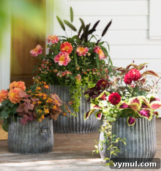 Galvanized Ribbed Barrel Planters