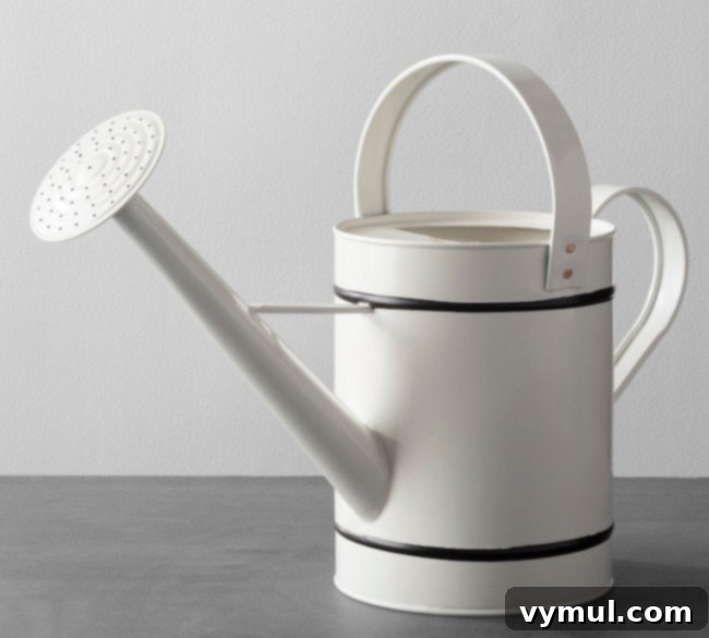 Metal Watering Can - Cream