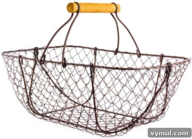 metal harvest basket