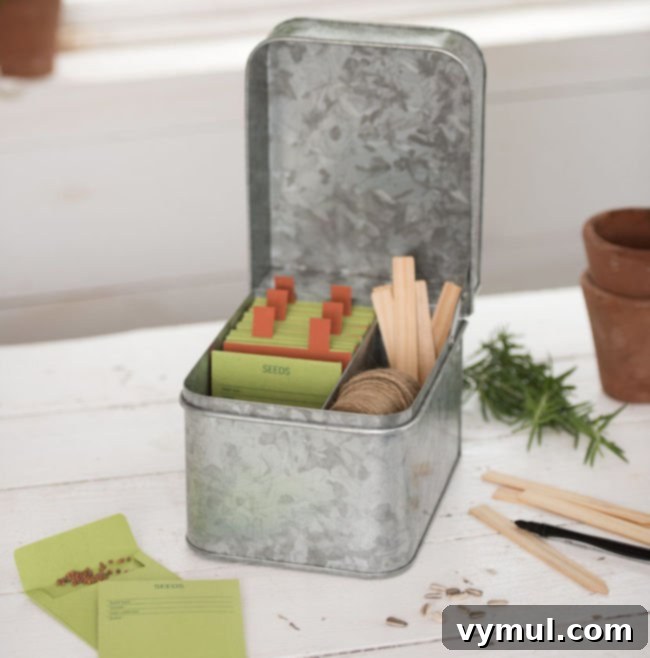 galvanized seed storage box kit