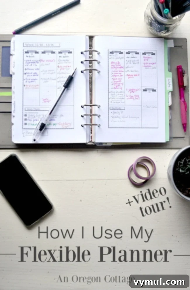 How I Use The Flexible Planner for Organization and Productivity