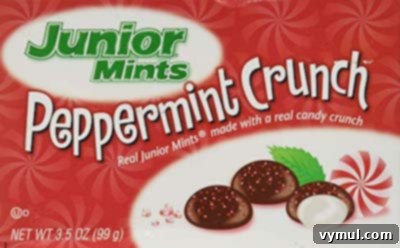 Peppermint Crunch Junior Mints box
