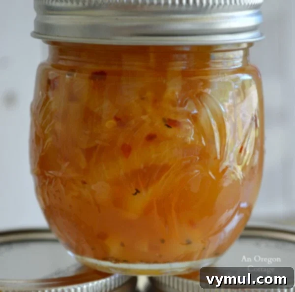 Canned Sweet Onion Marmalade recipe from An Oregon Cottage