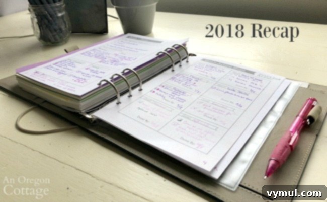 Flexible Planner Goals pg-2018 - Reflecting on Achievements and Lessons