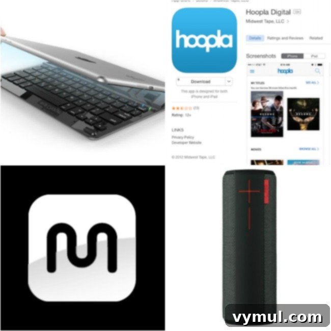 Podcast Cool Things - Items 1-4: Anker keyboard, Hoopla Digital, Monoprice cables, UE Boom speaker