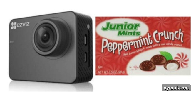 Podcast Cool Things - Items 21-22: EZVIZ GoPro alternative, Peppermint Crunch Junior Mints