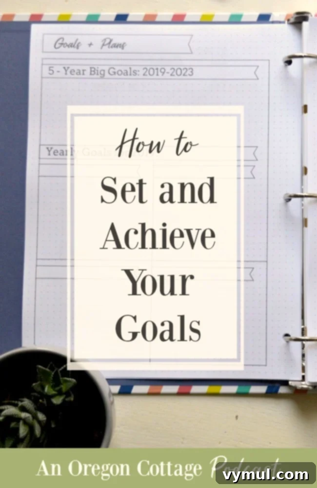 Goal Mastery: Your Blueprint for Success 2 How to Set and Achieve Goals: An Oregon Cottage Podcast