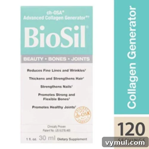 BioSil liquid collagen for healthy nails and hair