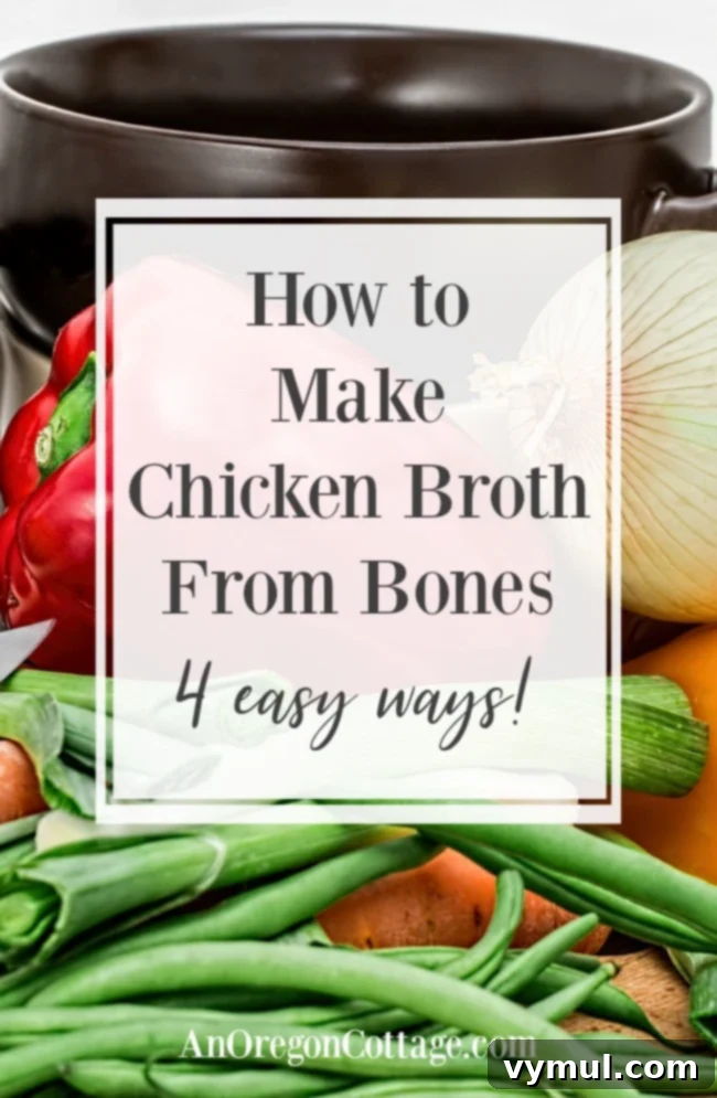 How to make chicken broth from bones