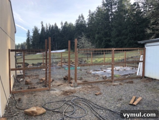 American Paper Towel Obsession 6 vegetable garden fence in progress, almost finished