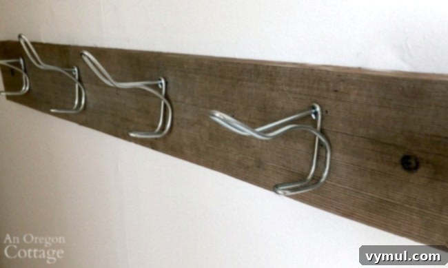 Edition 17: Our $20 Bathroom Glow-Up, August Blooms and Summer Reading 7 salvaged wood hook towel rack