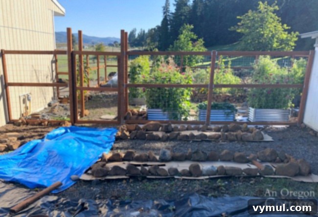 Autumn's Agenda: Garden Prep, Weekly Meals & Seasonal Delights 7 front of vegetable garden in progress