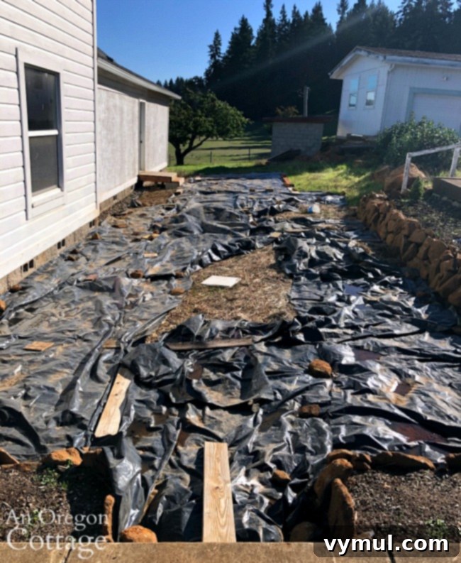 Autumn's Agenda: Garden Prep, Weekly Meals & Seasonal Delights 8 Farmhouse sunken garden before