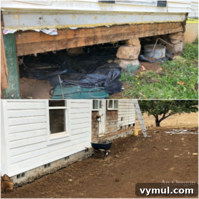 farmhouse fixer foundation before and after