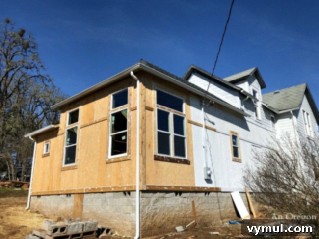 Farmhouse addition windows exterior