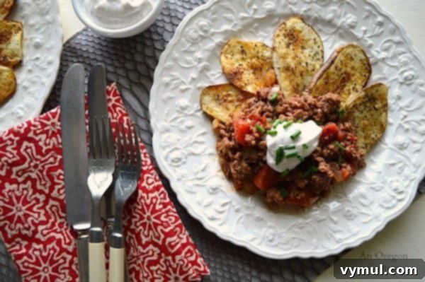 The Overwashed Truth 6 Cajun Beef on Spiced Potatoes - quick, quick, quick weeknight meal with a unique flavor and presentation.