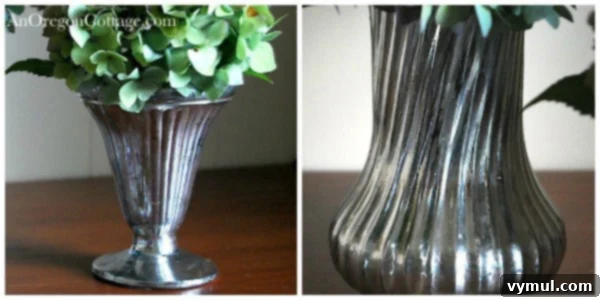 ribbed faux mercury glass vases ribbed faux mercury glass vases