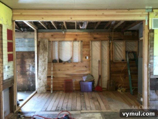 farmhouse beam installed