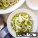 celery onion celery in bowl above