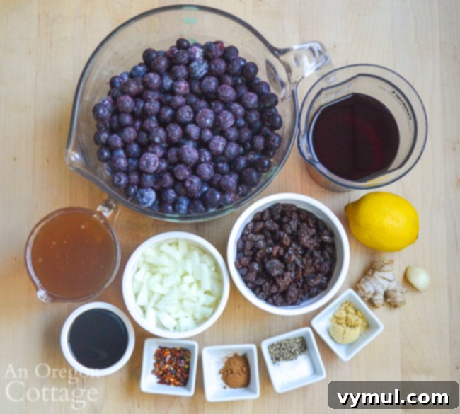 blueberry chutney ingredients