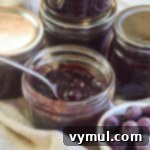 blueberry chutney spoon in jar