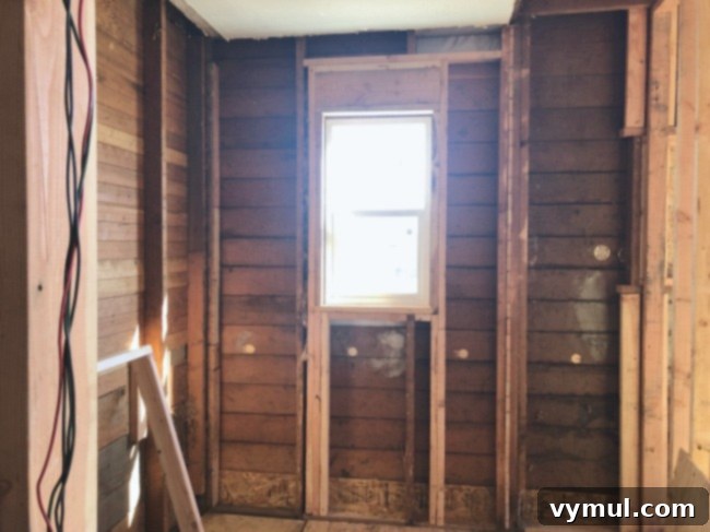 Our Farmhouse Main Bathroom Remodel Journey 4 New bathroom window framed