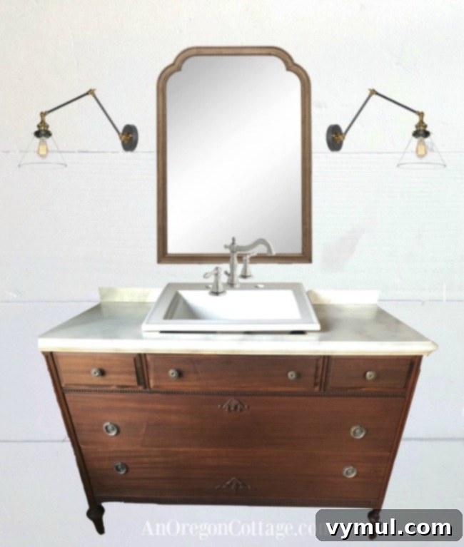 Our Farmhouse Main Bathroom Remodel Journey 8 Farmhouse main bath decor plan-vanity area