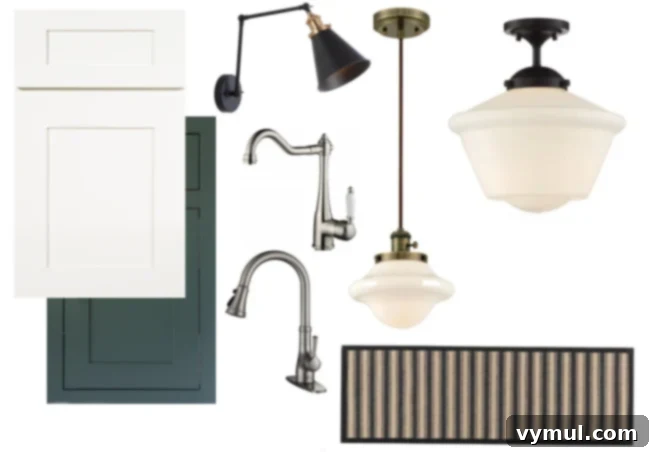Farmhouse Fixer Kitchen Mood Board - Upper Section
