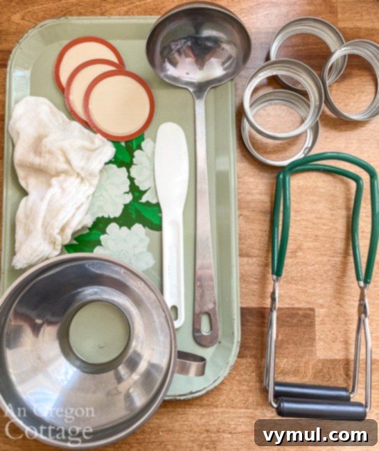 water bath canning supplies