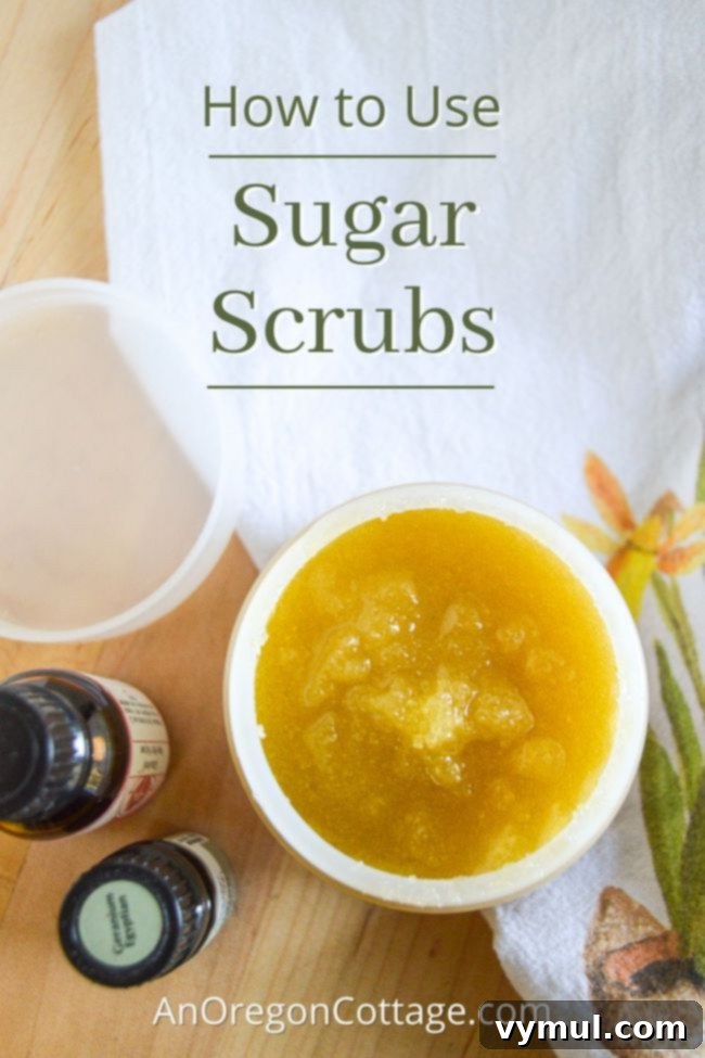 how to use sugar scrubs