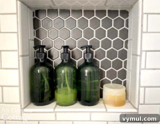 sugar scrub in shower