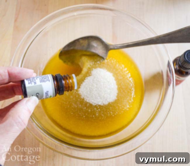 making sugar scrub
