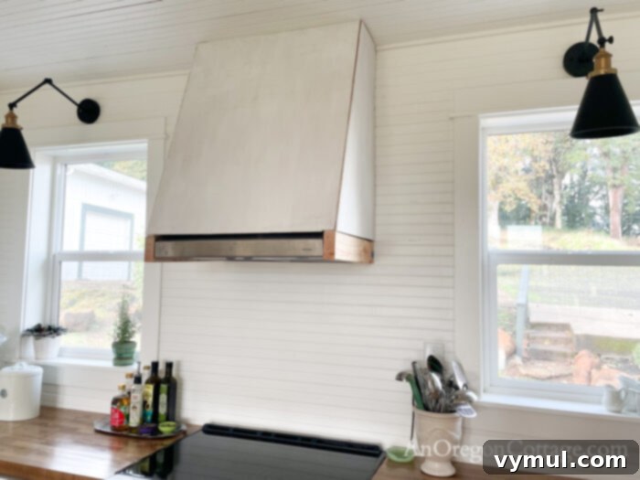 Favorite Finds 43: Historic Charms, Home Updates, and Cozy Comforts 4 painted in-progress DIY stove hood