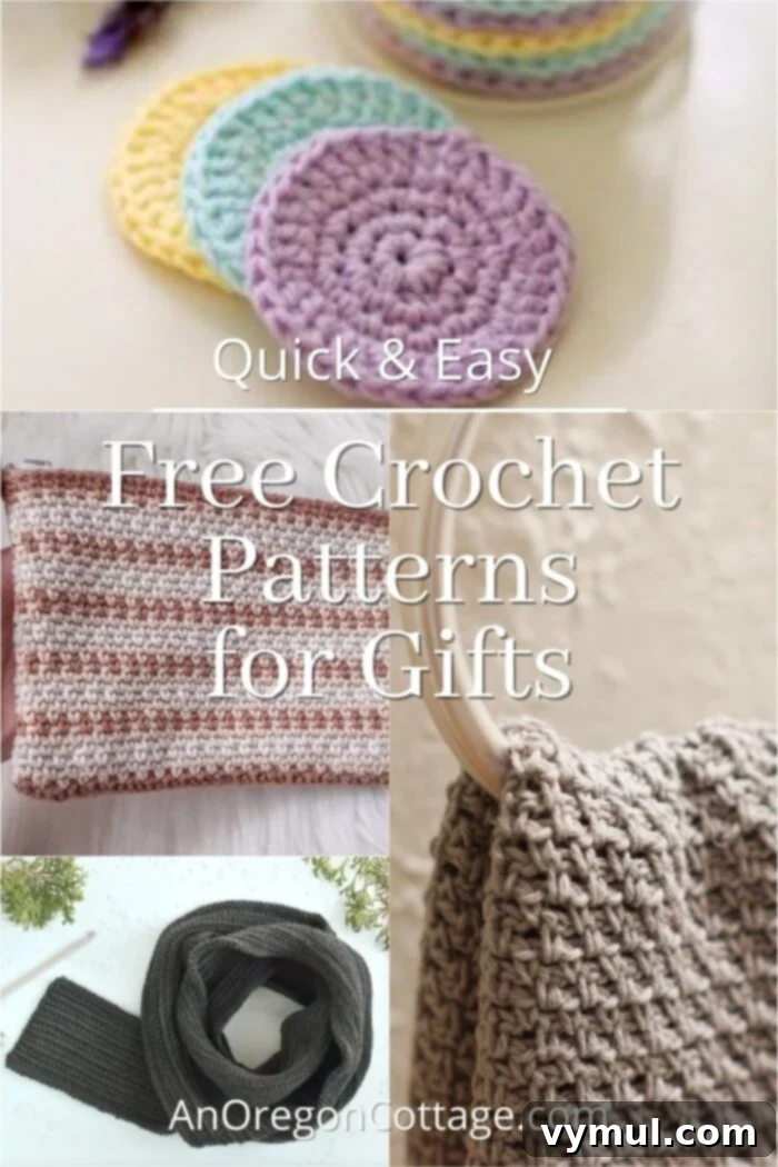 Over 19 Quick and Easy Free Crochet Patterns for Every Gift Occasion 2 Quick Free Crochet Patterns for gifts_lead collage