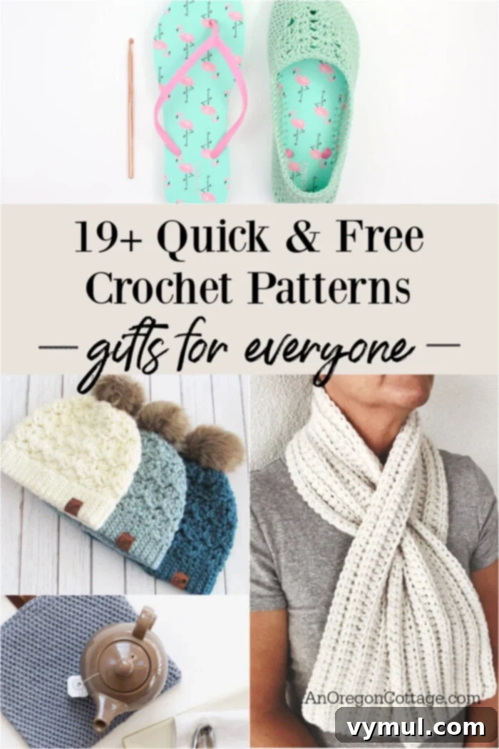 Over 19 Quick and Easy Free Crochet Patterns for Every Gift Occasion 5 19 free crochet patterns gifts_1000x1500