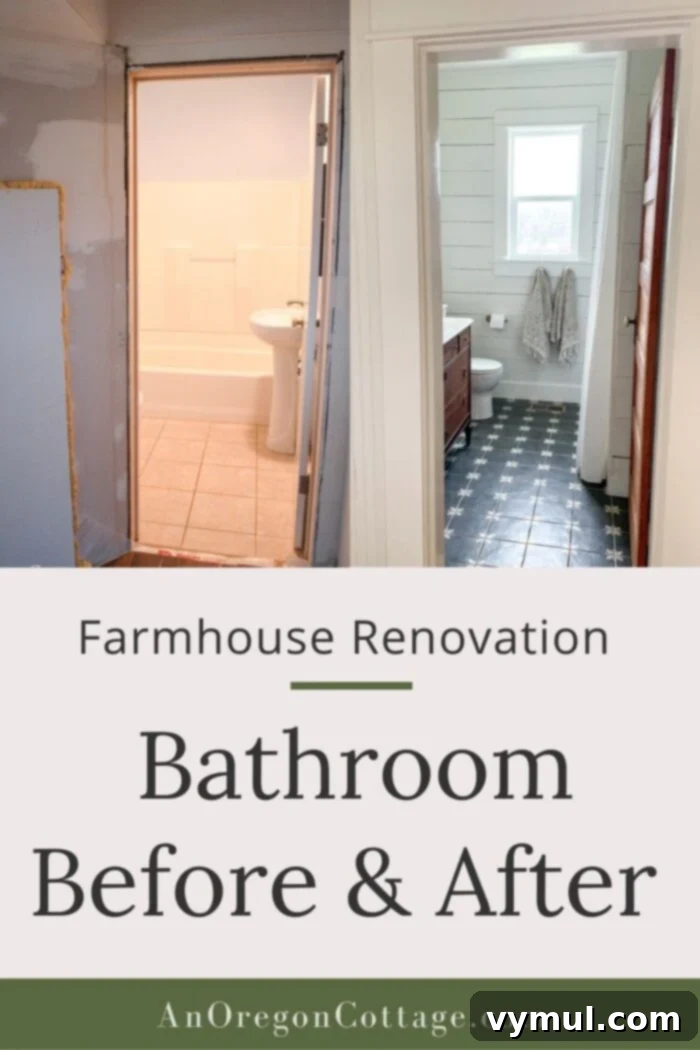 1900 Farmhouse Main Bathroom: Classic Charm Reimagined 20 farmhouse reno-bathroom before-after