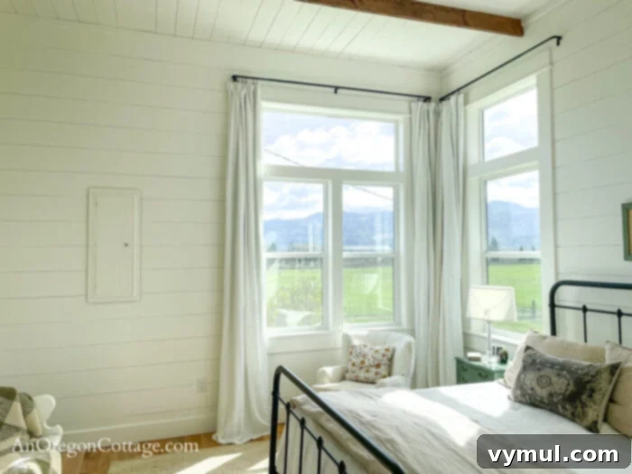 farmhouse primary bedroom east wall AFTER