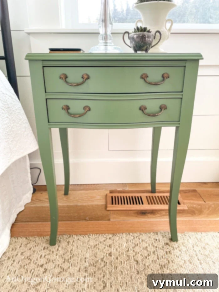 painted vintage side table