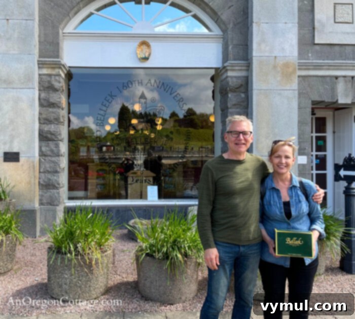 Good Things Edition 50: Ireland, Travel Inspirations, and Top Books 7 with teapot in front of Belleek